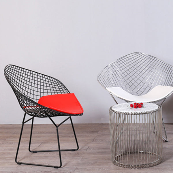 Scandinavian Armless Dining Chairs Upholstered Dining Side Chairs with Metal Legs Clearhalo ' kitchen&dining_furn' 'Dining Chairs' 'Dining Tables & Seating' 'dining_chair' 'furn' 'furn_dining_chair' 'Furniture' 'furniture_dining_chair' 'Kitchen & Dining Furniture' 'kitchen' 4118294