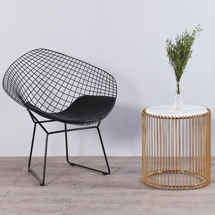 Scandinavian Armless Dining Chairs Upholstered Dining Side Chairs with Metal Legs Clearhalo ' kitchen&dining_furn' 'Dining Chairs' 'Dining Tables & Seating' 'dining_chair' 'furn' 'furn_dining_chair' 'Furniture' 'furniture_dining_chair' 'Kitchen & Dining Furniture' 'kitchen' 4118296