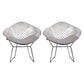 Scandinavian Armless Dining Chairs Upholstered Dining Side Chairs with Metal Legs Grey 2 Piece Set Silver Clearhalo ' kitchen&dining_furn' 'Dining Chairs' 'Dining Tables & Seating' 'dining_chair' 'furn' 'furn_dining_chair' 'Furniture' 'furniture_dining_chair' 'Kitchen & Dining Furniture' 'kitchen' 4118305