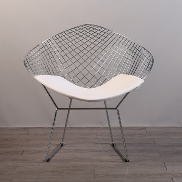 Scandinavian Armless Dining Chairs Upholstered Dining Side Chairs with Metal Legs White 1 Piece Silver Clearhalo ' kitchen&dining_furn' 'Dining Chairs' 'Dining Tables & Seating' 'dining_chair' 'furn' 'furn_dining_chair' 'Furniture' 'furniture_dining_chair' 'Kitchen & Dining Furniture' 'kitchen' 4118308