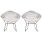 Scandinavian Armless Dining Chairs Upholstered Dining Side Chairs with Metal Legs White 2 Piece Set Silver Clearhalo ' kitchen&dining_furn' 'Dining Chairs' 'Dining Tables & Seating' 'dining_chair' 'furn' 'furn_dining_chair' 'Furniture' 'furniture_dining_chair' 'Kitchen & Dining Furniture' 'kitchen' 4118309