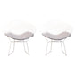 Scandinavian Armless Dining Chairs Upholstered Dining Side Chairs with Metal Legs Grey 2 Piece Set White Clearhalo ' kitchen&dining_furn' 'Dining Chairs' 'Dining Tables & Seating' 'dining_chair' 'furn' 'furn_dining_chair' 'Furniture' 'furniture_dining_chair' 'Kitchen & Dining Furniture' 'kitchen' 4118318