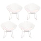Scandinavian Armless Dining Chairs Upholstered Dining Side Chairs with Metal Legs White 4 Piece Set White Clearhalo ' kitchen&dining_furn' 'Dining Chairs' 'Dining Tables & Seating' 'dining_chair' 'furn' 'furn_dining_chair' 'Furniture' 'furniture_dining_chair' 'Kitchen & Dining Furniture' 'kitchen' 4118322