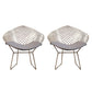 Scandinavian Armless Dining Chairs Upholstered Dining Side Chairs with Metal Legs Grey 2 Piece Set Brass Gold Clearhalo ' kitchen&dining_furn' 'Dining Chairs' 'Dining Tables & Seating' 'dining_chair' 'furn' 'furn_dining_chair' 'Furniture' 'furniture_dining_chair' 'Kitchen & Dining Furniture' 'kitchen' 4118333