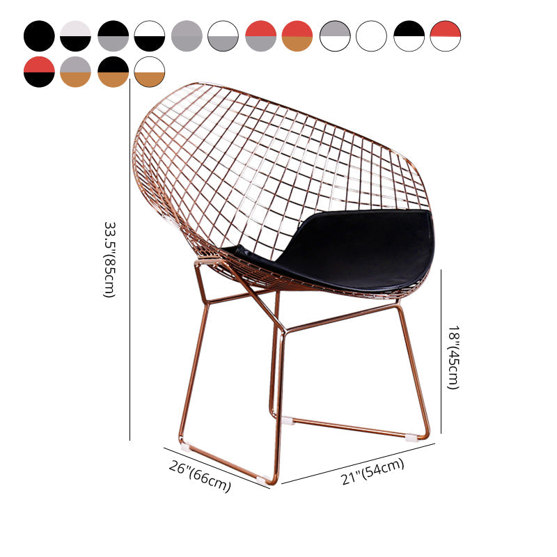 Scandinavian Armless Dining Chairs Upholstered Dining Side Chairs with Metal Legs Clearhalo ' kitchen&dining_furn' 'Dining Chairs' 'Dining Tables & Seating' 'dining_chair' 'furn' 'furn_dining_chair' 'Furniture' 'furniture_dining_chair' 'Kitchen & Dining Furniture' 'kitchen' 4118341