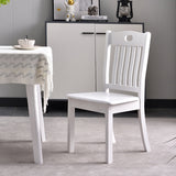 Home Armless Dining Chairs Slat Back Side Chair with Wood Legs (Set of 2) Clearhalo ' kitchen&dining_furn' 'Dining Chairs' 'Dining Tables & Seating' 'dining_chair' 'furn' 'furn_dining_chair' 'Furniture' 'furniture_dining_chair' 'Kitchen & Dining Furniture' 'kitchen' 4118342