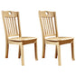 Home Armless Dining Chairs Slat Back Side Chair with Wood Legs (Set of 2) Wood Clearhalo ' kitchen&dining_furn' 'Dining Chairs' 'Dining Tables & Seating' 'dining_chair' 'furn' 'furn_dining_chair' 'Furniture' 'furniture_dining_chair' 'Kitchen & Dining Furniture' 'kitchen' 4118343