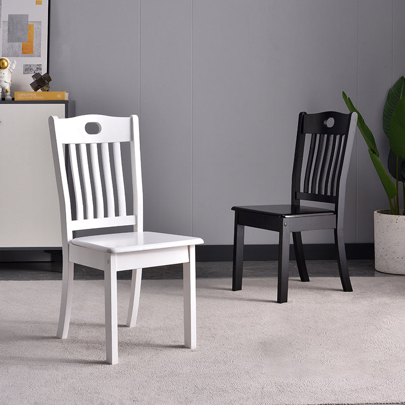 Home Armless Dining Chairs Slat Back Side Chair with Wood Legs (Set of 2) Clearhalo ' kitchen&dining_furn' 'Dining Chairs' 'Dining Tables & Seating' 'dining_chair' 'furn' 'furn_dining_chair' 'Furniture' 'furniture_dining_chair' 'Kitchen & Dining Furniture' 'kitchen' 4118344