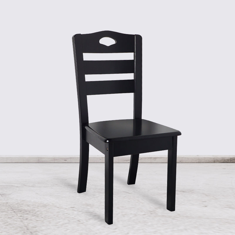 Home Armless Dining Chairs Slat Back Side Chair with Wood Legs (Set of 2) Clearhalo ' kitchen&dining_furn' 'Dining Chairs' 'Dining Tables & Seating' 'dining_chair' 'furn' 'furn_dining_chair' 'Furniture' 'furniture_dining_chair' 'Kitchen & Dining Furniture' 'kitchen' 4118358