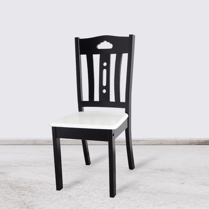 Home Armless Dining Chairs Slat Back Side Chair with Wood Legs (Set of 2) Clearhalo ' kitchen&dining_furn' 'Dining Chairs' 'Dining Tables & Seating' 'dining_chair' 'furn' 'furn_dining_chair' 'Furniture' 'furniture_dining_chair' 'Kitchen & Dining Furniture' 'kitchen' 4118359