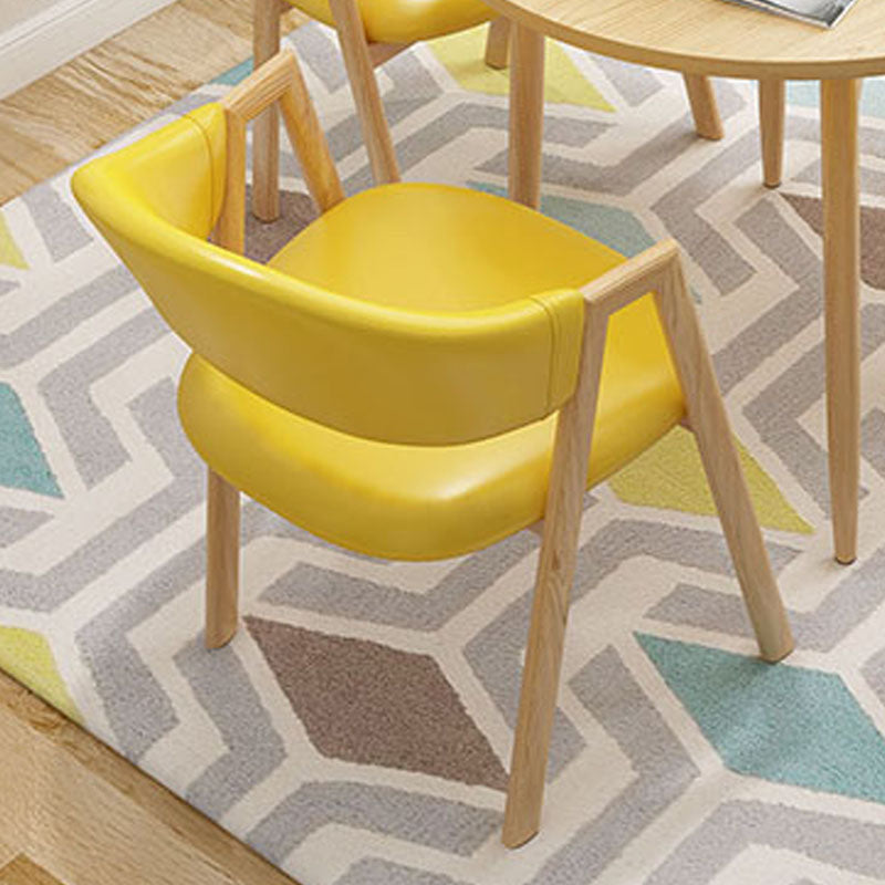 Modern Dining Arm Chairs Upholstered Dining Armchair with Metal Legs (Set of 4) Clearhalo ' kitchen&dining_furn' 'Dining Chairs' 'Dining Tables & Seating' 'dining_chair' 'furn' 'furn_dining_chair' 'Furniture' 'furniture_dining_chair' 'Kitchen & Dining Furniture' 'kitchen' 4118367