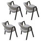 Modern Dining Arm Chairs Upholstered Dining Armchair with Metal Legs (Set of 4) Light Gray Clearhalo ' kitchen&dining_furn' 'Dining Chairs' 'Dining Tables & Seating' 'dining_chair' 'furn' 'furn_dining_chair' 'Furniture' 'furniture_dining_chair' 'Kitchen & Dining Furniture' 'kitchen' 4118368