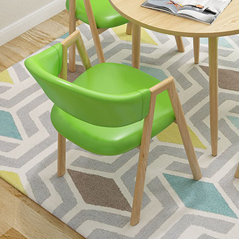 Modern Dining Arm Chairs Upholstered Dining Armchair with Metal Legs (Set of 4) Clearhalo ' kitchen&dining_furn' 'Dining Chairs' 'Dining Tables & Seating' 'dining_chair' 'furn' 'furn_dining_chair' 'Furniture' 'furniture_dining_chair' 'Kitchen & Dining Furniture' 'kitchen' 4118369