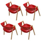 Modern Dining Arm Chairs Upholstered Dining Armchair with Metal Legs (Set of 4) Red Clearhalo ' kitchen&dining_furn' 'Dining Chairs' 'Dining Tables & Seating' 'dining_chair' 'furn' 'furn_dining_chair' 'Furniture' 'furniture_dining_chair' 'Kitchen & Dining Furniture' 'kitchen' 4118370