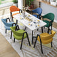 Modern Dining Arm Chairs Upholstered Dining Armchair with Metal Legs (Set of 4) Clearhalo ' kitchen&dining_furn' 'Dining Chairs' 'Dining Tables & Seating' 'dining_chair' 'furn' 'furn_dining_chair' 'Furniture' 'furniture_dining_chair' 'Kitchen & Dining Furniture' 'kitchen' 4118375