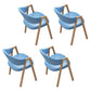 Modern Dining Arm Chairs Upholstered Dining Armchair with Metal Legs (Set of 4) Light Blue Clearhalo ' kitchen&dining_furn' 'Dining Chairs' 'Dining Tables & Seating' 'dining_chair' 'furn' 'furn_dining_chair' 'Furniture' 'furniture_dining_chair' 'Kitchen & Dining Furniture' 'kitchen' 4118378