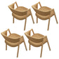 Modern Dining Arm Chairs Upholstered Dining Armchair with Metal Legs (Set of 4) Khaki Clearhalo ' kitchen&dining_furn' 'Dining Chairs' 'Dining Tables & Seating' 'dining_chair' 'furn' 'furn_dining_chair' 'Furniture' 'furniture_dining_chair' 'Kitchen & Dining Furniture' 'kitchen' 4118382