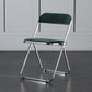 Foldable Dining Side Chair Open Back Armless Single Dining Chair with Metal Legs Blackish Green Clearhalo ' kitchen&dining_furn' 'Dining Chairs' 'Dining Tables & Seating' 'dining_chair' 'furn' 'furn_dining_chair' 'Furniture' 'furniture_dining_chair' 'Kitchen & Dining Furniture' 'kitchen' 4118395