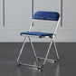 Foldable Dining Side Chair Open Back Armless Single Dining Chair with Metal Legs Royal Blue Clearhalo ' kitchen&dining_furn' 'Dining Chairs' 'Dining Tables & Seating' 'dining_chair' 'furn' 'furn_dining_chair' 'Furniture' 'furniture_dining_chair' 'Kitchen & Dining Furniture' 'kitchen' 4118421