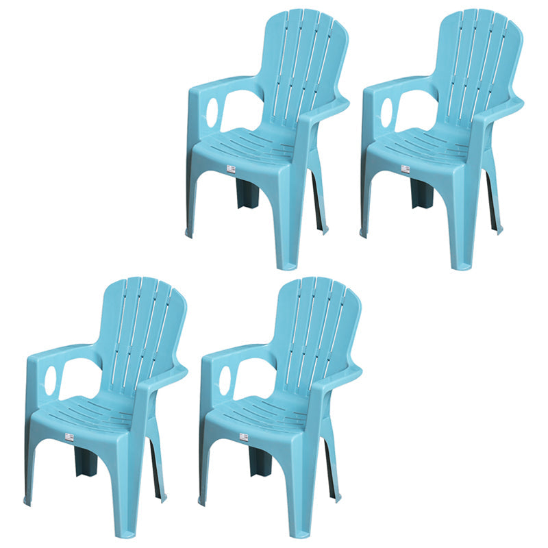 Minimalist Style Dining Arm Chairs Plastic Slat Back Stacking Side Chair for Home Use Blue 4 Piece Set Clearhalo ' kitchen&dining_furn' 'Dining Chairs' 'Dining Tables & Seating' 'dining_chair' 'furn' 'furn_dining_chair' 'Furniture' 'furniture_dining_chair' 'Kitchen & Dining Furniture' 'kitchen' 4118442