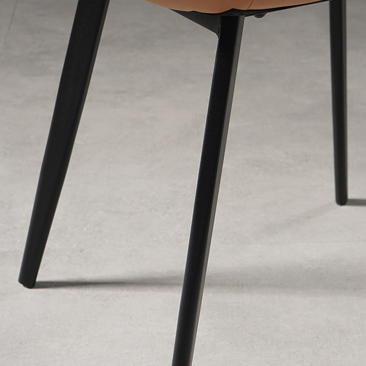 Nordic Style Metal Dining Side Chair Armless Dining Side Chair for Kitchen Clearhalo ' kitchen&dining_furn' 'Dining Chairs' 'Dining Tables & Seating' 'dining_chair' 'furn' 'furn_dining_chair' 'Furniture' 'furniture_dining_chair' 'Kitchen & Dining Furniture' 'kitchen' 4118482