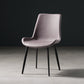 Nordic Style Metal Dining Side Chair Armless Dining Side Chair for Kitchen Light Purple 1 Piece Black Clearhalo ' kitchen&dining_furn' 'Dining Chairs' 'Dining Tables & Seating' 'dining_chair' 'furn' 'furn_dining_chair' 'Furniture' 'furniture_dining_chair' 'Kitchen & Dining Furniture' 'kitchen' 4118500