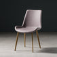 Nordic Style Metal Dining Side Chair Armless Dining Side Chair for Kitchen Light Purple 1 Piece Brass Gold Clearhalo ' kitchen&dining_furn' 'Dining Chairs' 'Dining Tables & Seating' 'dining_chair' 'furn' 'furn_dining_chair' 'Furniture' 'furniture_dining_chair' 'Kitchen & Dining Furniture' 'kitchen' 4118503