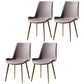 Nordic Style Metal Dining Side Chair Armless Dining Side Chair for Kitchen Light Purple 4 Piece Set Brass Gold Clearhalo ' kitchen&dining_furn' 'Dining Chairs' 'Dining Tables & Seating' 'dining_chair' 'furn' 'furn_dining_chair' 'Furniture' 'furniture_dining_chair' 'Kitchen & Dining Furniture' 'kitchen' 4118505