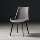 Nordic Style Metal Dining Side Chair Armless Dining Side Chair for Kitchen Dark Gray 1 Piece Black Clearhalo ' kitchen&dining_furn' 'Dining Chairs' 'Dining Tables & Seating' 'dining_chair' 'furn' 'furn_dining_chair' 'Furniture' 'furniture_dining_chair' 'Kitchen & Dining Furniture' 'kitchen' 4118506
