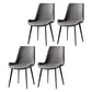 Nordic Style Metal Dining Side Chair Armless Dining Side Chair for Kitchen Dark Gray 4 Piece Set Black Clearhalo ' kitchen&dining_furn' 'Dining Chairs' 'Dining Tables & Seating' 'dining_chair' 'furn' 'furn_dining_chair' 'Furniture' 'furniture_dining_chair' 'Kitchen & Dining Furniture' 'kitchen' 4118508