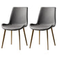 Nordic Style Metal Dining Side Chair Armless Dining Side Chair for Kitchen Dark Gray 2 Piece Set Brass Gold Clearhalo ' kitchen&dining_furn' 'Dining Chairs' 'Dining Tables & Seating' 'dining_chair' 'furn' 'furn_dining_chair' 'Furniture' 'furniture_dining_chair' 'Kitchen & Dining Furniture' 'kitchen' 4118510