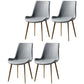 Nordic Style Metal Dining Side Chair Armless Dining Side Chair for Kitchen Gray Blue 4 Piece Set Brass Gold Clearhalo ' kitchen&dining_furn' 'Dining Chairs' 'Dining Tables & Seating' 'dining_chair' 'furn' 'furn_dining_chair' 'Furniture' 'furniture_dining_chair' 'Kitchen & Dining Furniture' 'kitchen' 4118517