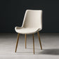 Nordic Style Metal Dining Side Chair Armless Dining Side Chair for Kitchen Off-White 1 Piece Brass Gold Clearhalo ' kitchen&dining_furn' 'Dining Chairs' 'Dining Tables & Seating' 'dining_chair' 'furn' 'furn_dining_chair' 'Furniture' 'furniture_dining_chair' 'Kitchen & Dining Furniture' 'kitchen' 4118518