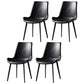 Nordic Style Metal Dining Side Chair Armless Dining Side Chair for Kitchen Black 4 Piece Set Black Clearhalo ' kitchen&dining_furn' 'Dining Chairs' 'Dining Tables & Seating' 'dining_chair' 'furn' 'furn_dining_chair' 'Furniture' 'furniture_dining_chair' 'Kitchen & Dining Furniture' 'kitchen' 4118526