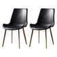 Nordic Style Metal Dining Side Chair Armless Dining Side Chair for Kitchen Black 2 Piece Set Brass Gold Clearhalo ' kitchen&dining_furn' 'Dining Chairs' 'Dining Tables & Seating' 'dining_chair' 'furn' 'furn_dining_chair' 'Furniture' 'furniture_dining_chair' 'Kitchen & Dining Furniture' 'kitchen' 4118528