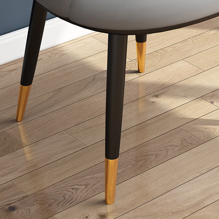 Glam Metal Dining Armless Chair Upholstered Dining Side Chair for Restaurant Clearhalo ' kitchen&dining_furn' 'Dining Chairs' 'Dining Tables & Seating' 'dining_chair' 'furn' 'furn_dining_chair' 'Furniture' 'furniture_dining_chair' 'Kitchen & Dining Furniture' 'kitchen' 4118548