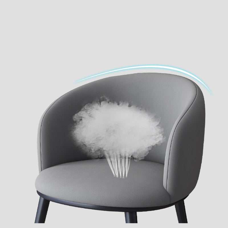 Glam Metal Dining Armless Chair Upholstered Dining Side Chair for Restaurant Clearhalo ' kitchen&dining_furn' 'Dining Chairs' 'Dining Tables & Seating' 'dining_chair' 'furn' 'furn_dining_chair' 'Furniture' 'furniture_dining_chair' 'Kitchen & Dining Furniture' 'kitchen' 4118554