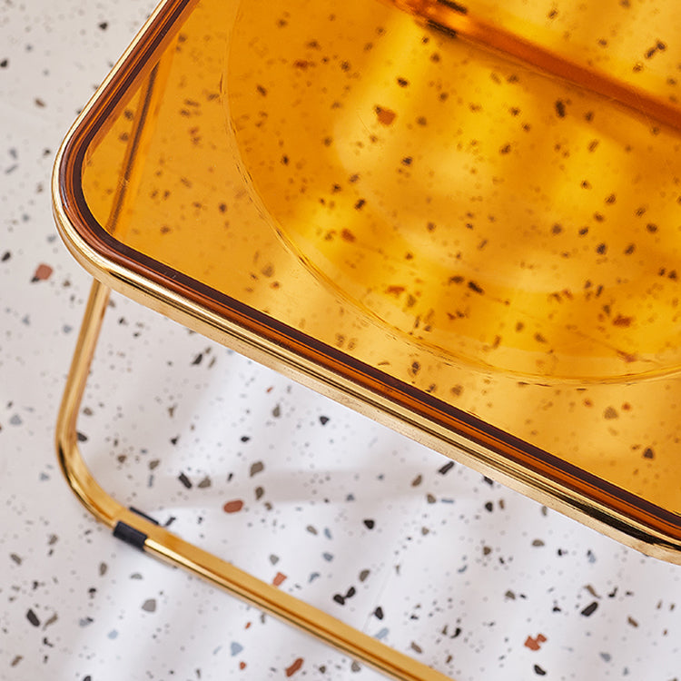 Single Foldable Armless Dining Chairs Open Back Dining Side Chair with Metal Legs Clearhalo ' kitchen&dining_furn' 'Dining Chairs' 'Dining Tables & Seating' 'dining_chair' 'furn' 'furn_dining_chair' 'Furniture' 'furniture_dining_chair' 'Kitchen & Dining Furniture' 'kitchen' 4118595