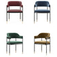 Indoor Modern Style Arm Chair Open Back Metal Upholstered Dining Room Chair (Set of 2) Clearhalo ' kitchen&dining_furn' 'Dining Chairs' 'Dining Tables & Seating' 'dining_chair' 'furn' 'furn_dining_chair' 'Furniture' 'furniture_dining_chair' 'Kitchen & Dining Furniture' 'kitchen' 4118626