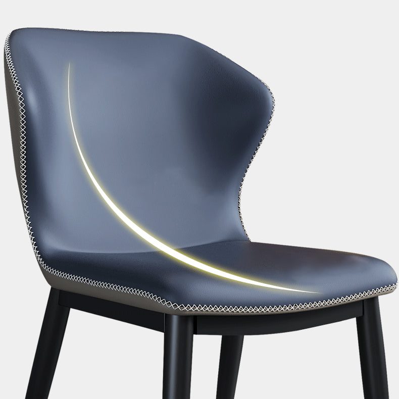 Industrial Home Side Chair Wingback Upholstered Metal Dining Room Chair Clearhalo ' kitchen&dining_furn' 'Dining Chairs' 'Dining Tables & Seating' 'dining_chair' 'furn' 'furn_dining_chair' 'Furniture' 'furniture_dining_chair' 'Kitchen & Dining Furniture' 'kitchen' 4118639