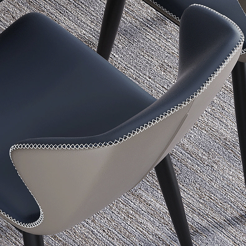 Industrial Home Side Chair Wingback Upholstered Metal Dining Room Chair Clearhalo ' kitchen&dining_furn' 'Dining Chairs' 'Dining Tables & Seating' 'dining_chair' 'furn' 'furn_dining_chair' 'Furniture' 'furniture_dining_chair' 'Kitchen & Dining Furniture' 'kitchen' 4118641