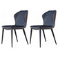 Industrial Home Side Chair Wingback Upholstered Metal Dining Room Chair Blue 2 Piece Set Clearhalo ' kitchen&dining_furn' 'Dining Chairs' 'Dining Tables & Seating' 'dining_chair' 'furn' 'furn_dining_chair' 'Furniture' 'furniture_dining_chair' 'Kitchen & Dining Furniture' 'kitchen' 4118642