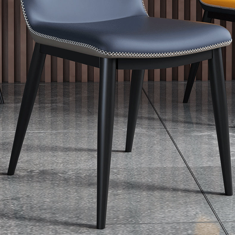 Industrial Home Side Chair Wingback Upholstered Metal Dining Room Chair Clearhalo ' kitchen&dining_furn' 'Dining Chairs' 'Dining Tables & Seating' 'dining_chair' 'furn' 'furn_dining_chair' 'Furniture' 'furniture_dining_chair' 'Kitchen & Dining Furniture' 'kitchen' 4118643