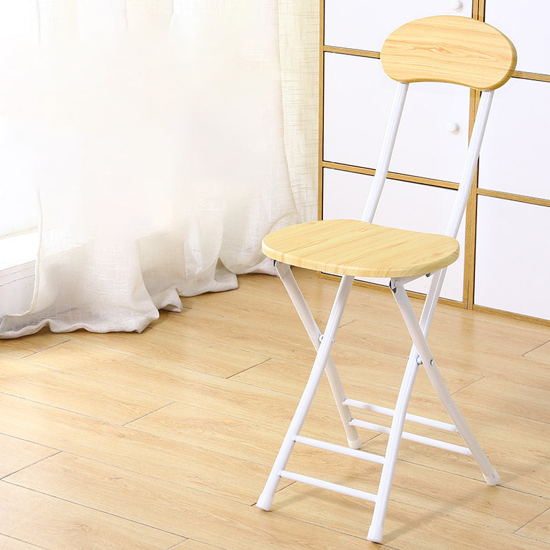 Industrial Upholstered Open Back Chair Matte Finish Folding Dining Chair Natural 1 Piece Clearhalo ' kitchen&dining_furn' 'Dining Chairs' 'Dining Tables & Seating' 'dining_chair' 'furn' 'furn_dining_chair' 'Furniture' 'furniture_dining_chair' 'Kitchen & Dining Furniture' 'kitchen' 4118661