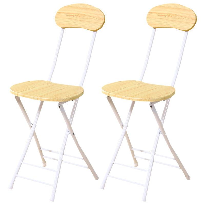 Industrial Upholstered Open Back Chair Matte Finish Folding Dining Chair Natural 2 Piece Set Clearhalo ' kitchen&dining_furn' 'Dining Chairs' 'Dining Tables & Seating' 'dining_chair' 'furn' 'furn_dining_chair' 'Furniture' 'furniture_dining_chair' 'Kitchen & Dining Furniture' 'kitchen' 4118662