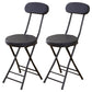 Industrial Upholstered Open Back Chair Matte Finish Folding Dining Chair Black 2 Piece Set Clearhalo ' kitchen&dining_furn' 'Dining Chairs' 'Dining Tables & Seating' 'dining_chair' 'furn' 'furn_dining_chair' 'Furniture' 'furniture_dining_chair' 'Kitchen & Dining Furniture' 'kitchen' 4118672