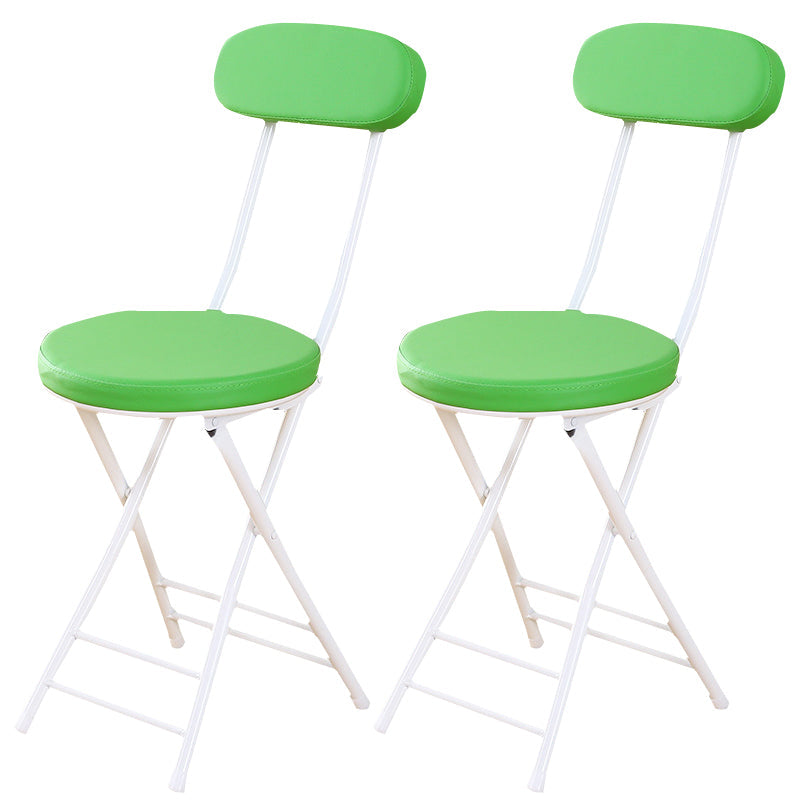 Industrial Upholstered Open Back Chair Matte Finish Folding Dining Chair Light Green 2 Piece Set Clearhalo ' kitchen&dining_furn' 'Dining Chairs' 'Dining Tables & Seating' 'dining_chair' 'furn' 'furn_dining_chair' 'Furniture' 'furniture_dining_chair' 'Kitchen & Dining Furniture' 'kitchen' 4118678