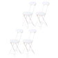 Industrial Upholstered Open Back Chair Matte Finish Folding Dining Chair White 4 Piece Set Clearhalo ' kitchen&dining_furn' 'Dining Chairs' 'Dining Tables & Seating' 'dining_chair' 'furn' 'furn_dining_chair' 'Furniture' 'furniture_dining_chair' 'Kitchen & Dining Furniture' 'kitchen' 4118700