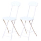 Industrial Upholstered Open Back Chair Matte Finish Folding Dining Chair Textured White 2 Piece Set Clearhalo ' kitchen&dining_furn' 'Dining Chairs' 'Dining Tables & Seating' 'dining_chair' 'furn' 'furn_dining_chair' 'Furniture' 'furniture_dining_chair' 'Kitchen & Dining Furniture' 'kitchen' 4118705