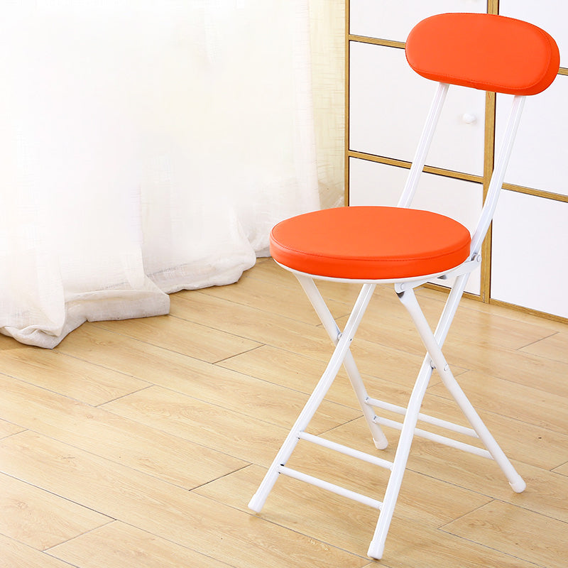 Industrial Upholstered Open Back Chair Matte Finish Folding Dining Chair Red 1 Piece Clearhalo ' kitchen&dining_furn' 'Dining Chairs' 'Dining Tables & Seating' 'dining_chair' 'furn' 'furn_dining_chair' 'Furniture' 'furniture_dining_chair' 'Kitchen & Dining Furniture' 'kitchen' 4118710